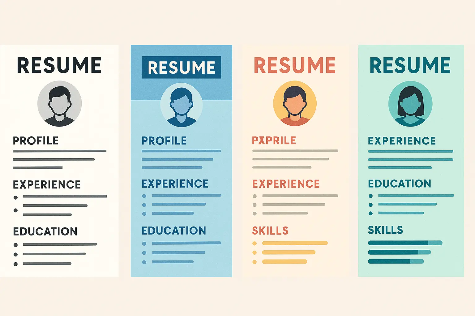 Resume color strategy examples