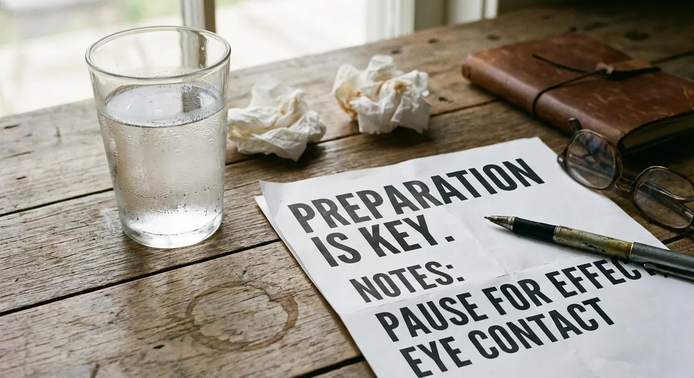 Checklist for public speaking