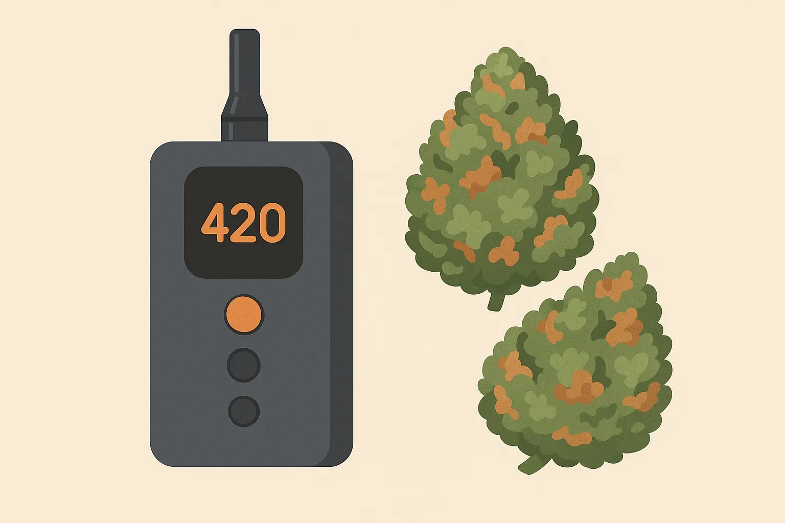 Cannabis vaporizer temperature control