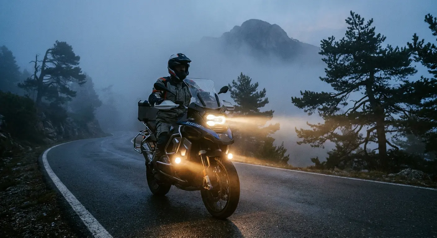 High-performance motorcycle auxiliary lights