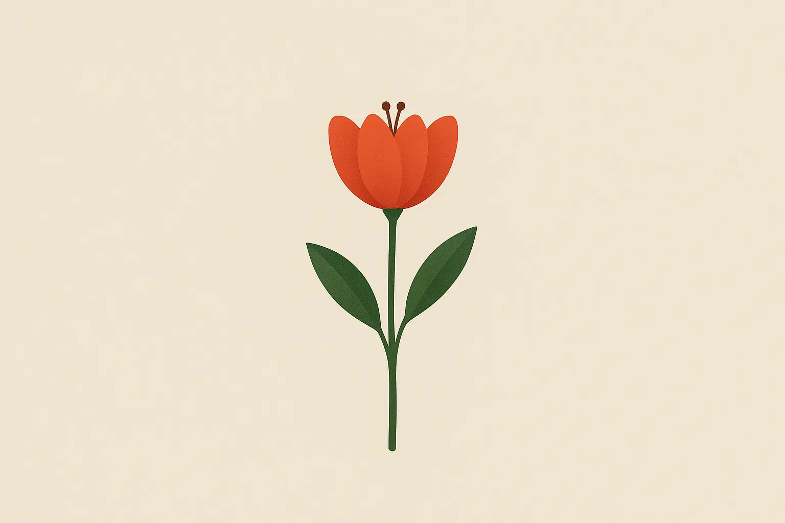 Single flower focus minimalist spring wallpaper