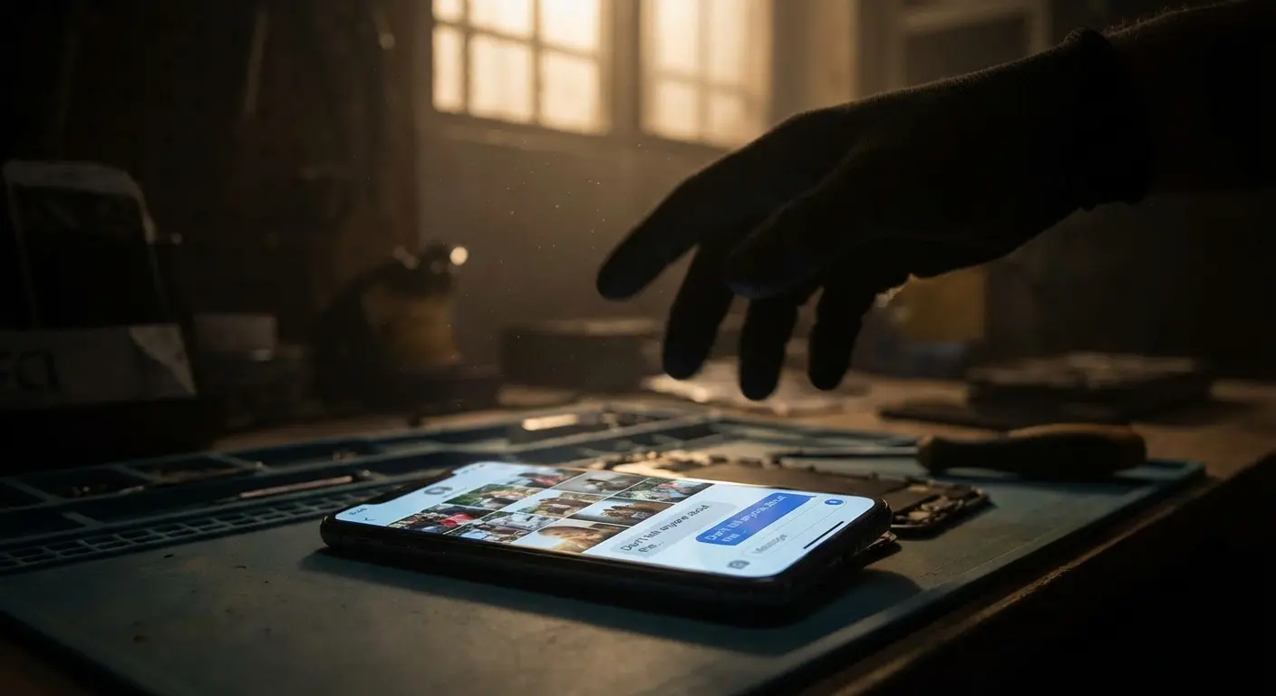 Phone data security during repairs