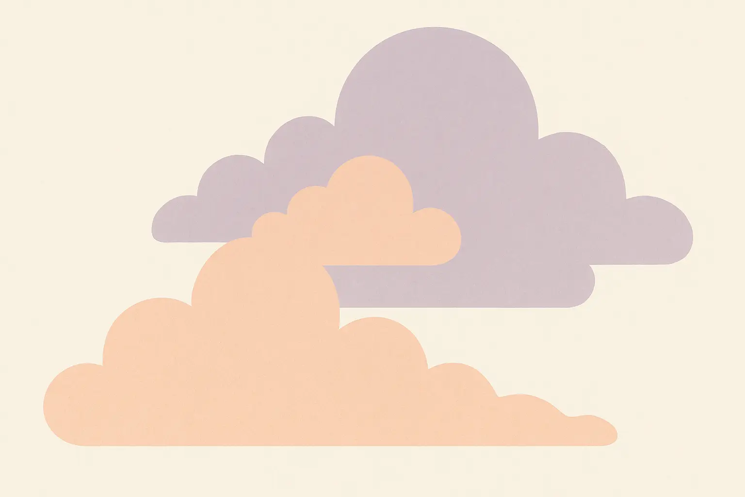 Sunset minimalism wallpaper with peach and lavender tones