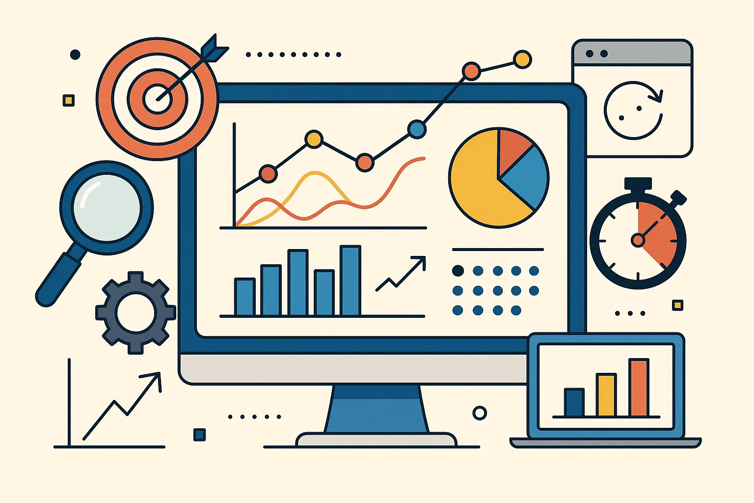 Digital marketing analytics dashboard