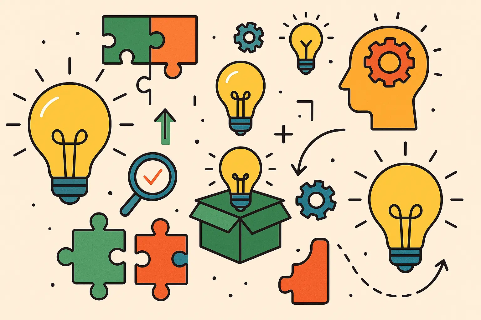 Innovation and problem-solving action words