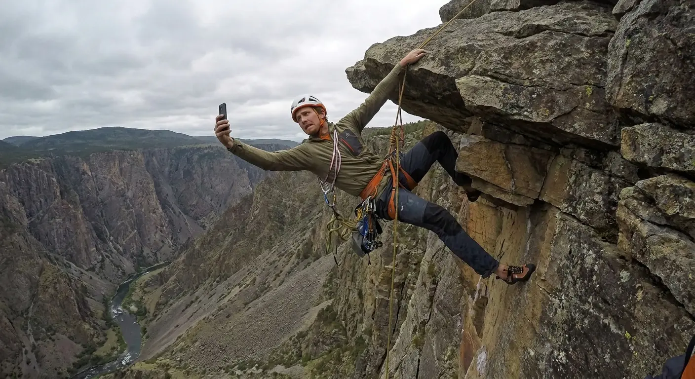 Phone documentation during outdoor sports