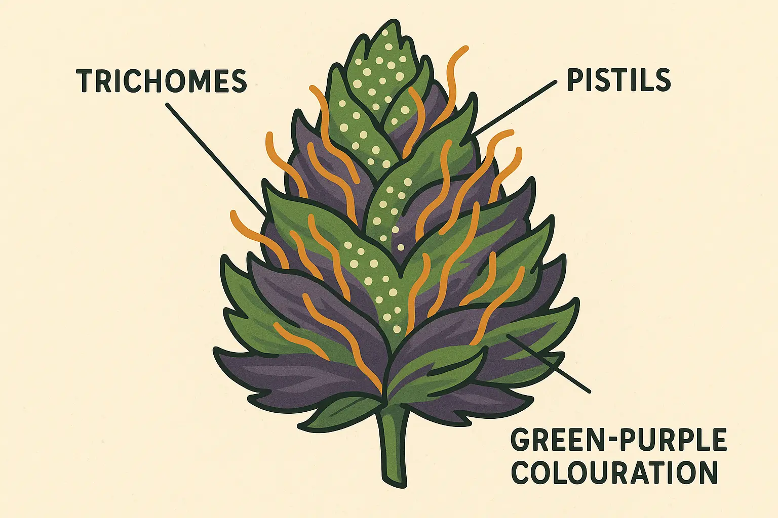 Close-up of Peanut Butter Breath cannabis buds