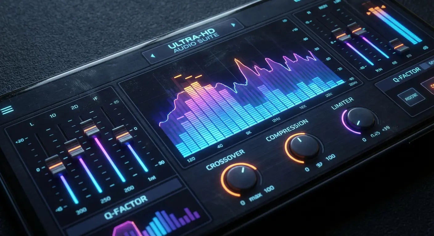 User browsing a local music library on a smartphone media player app