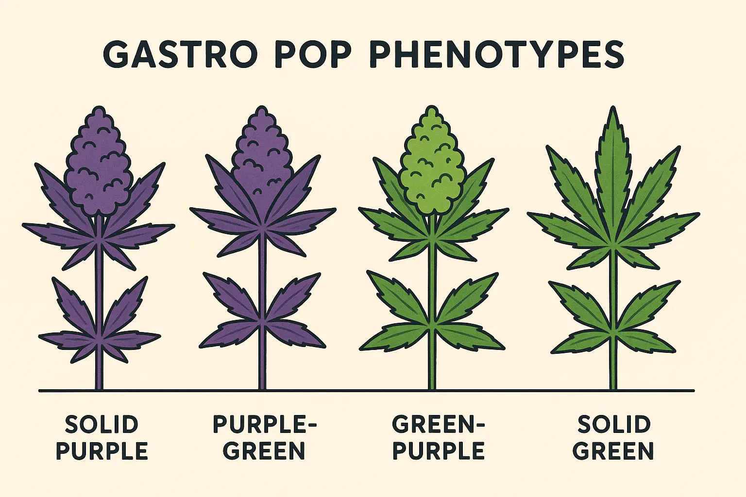 Close-up of Gastro Pop cannabis trichomes