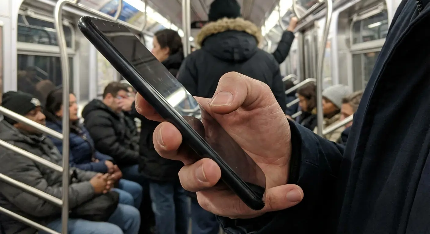 Phone weight distribution in hand during use