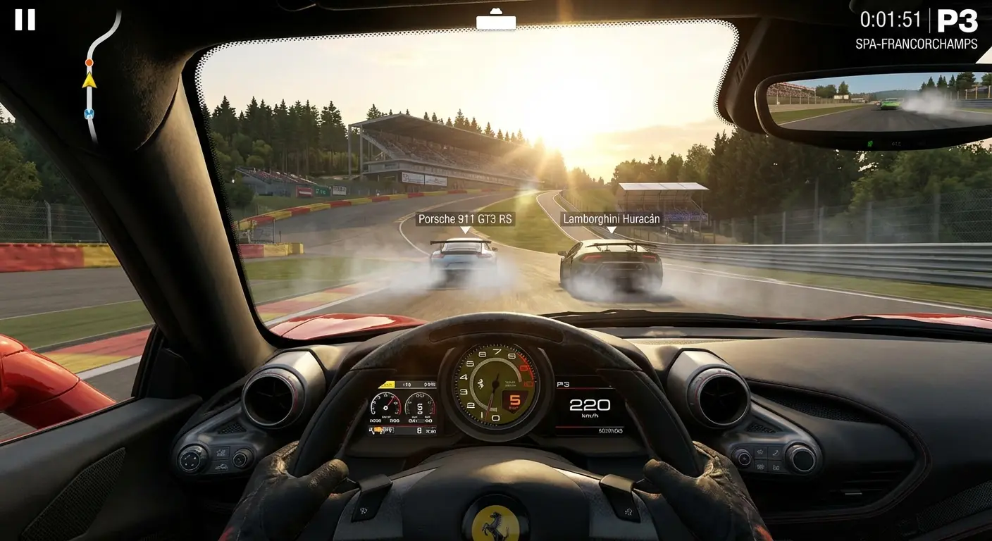 Real Racing 3 realistic car graphics