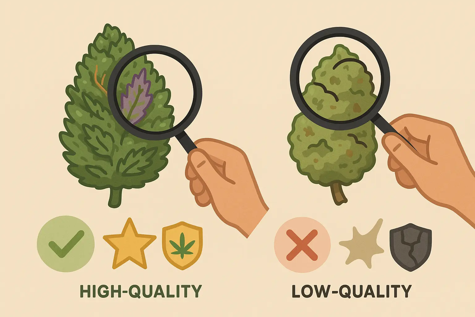 High quality cannabis bud close-up