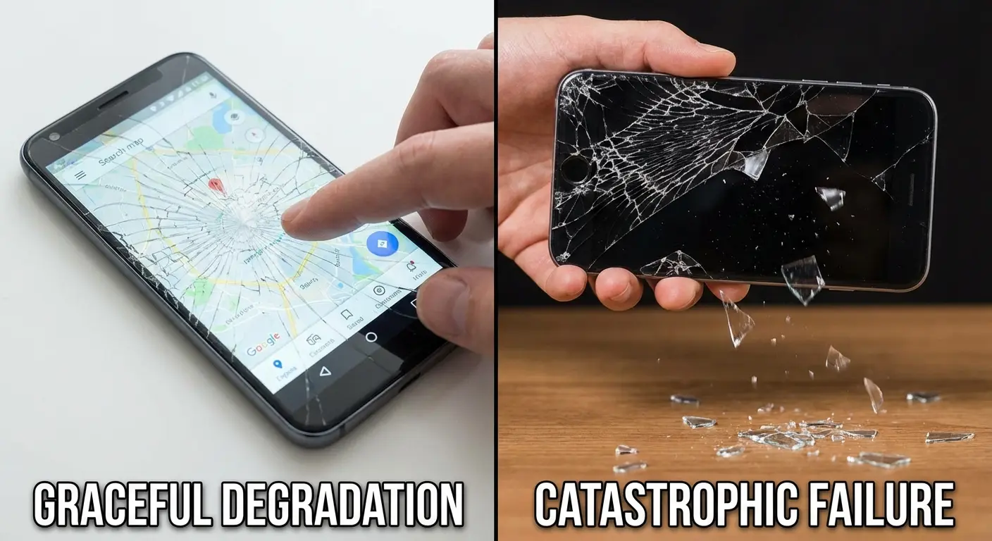 A cracked protector that did its job vs. one that exploded