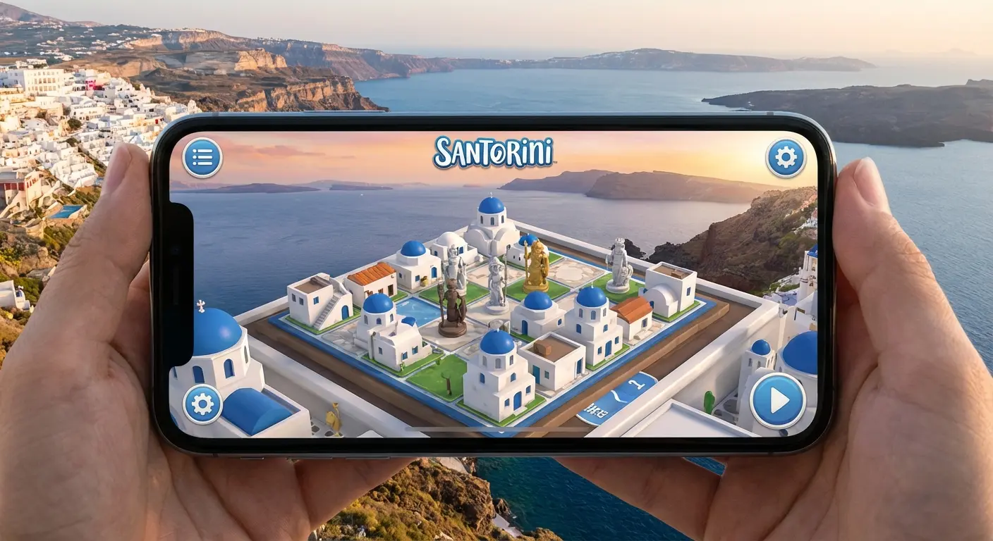 Santorini 3D board game app