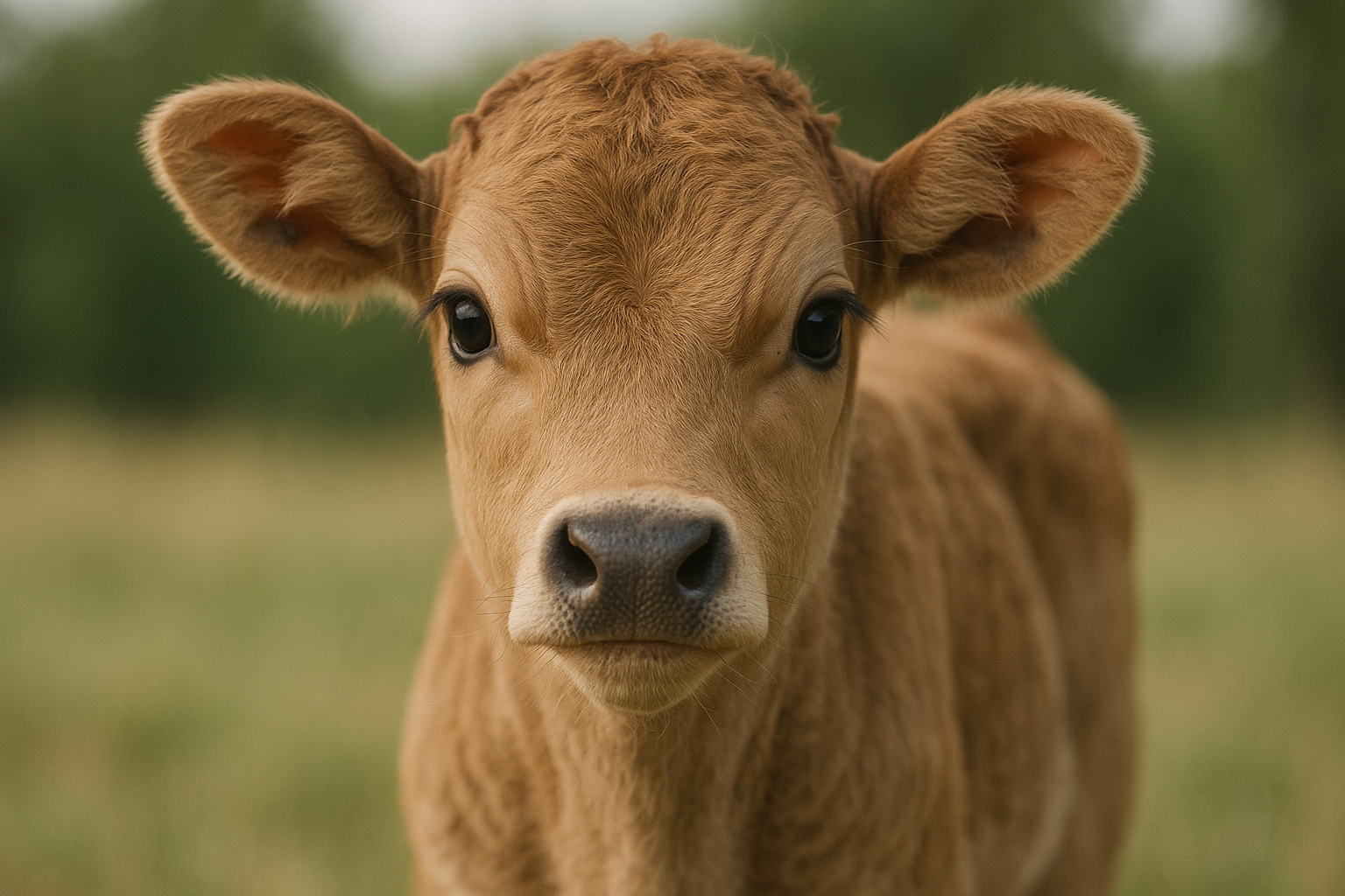 Baby calf portrait wallpaper