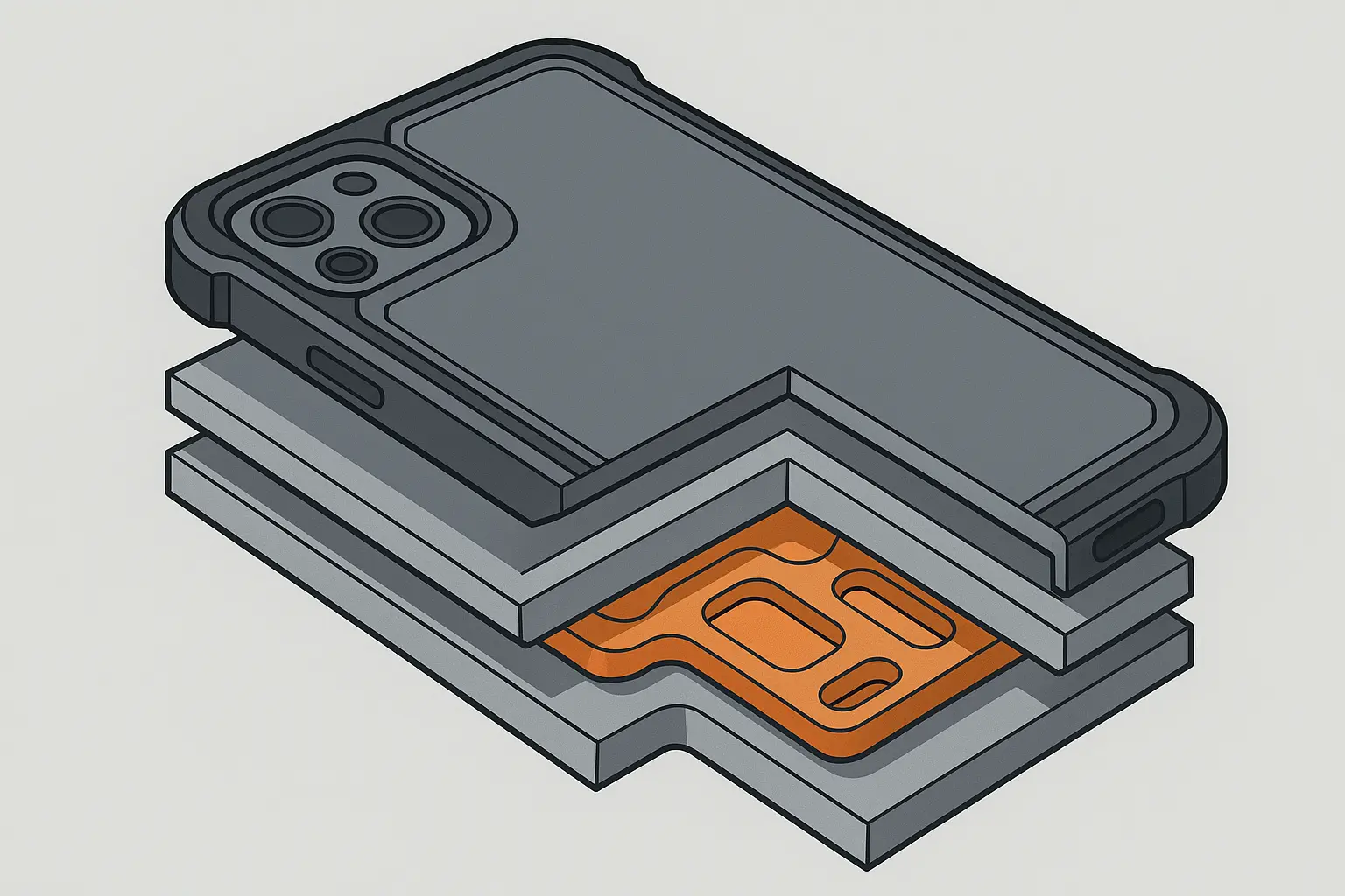 Military-grade phone case materials testing