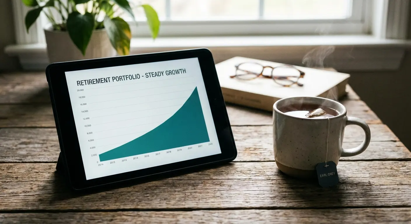 Fidelity Investments mobile app interface on a smartphone