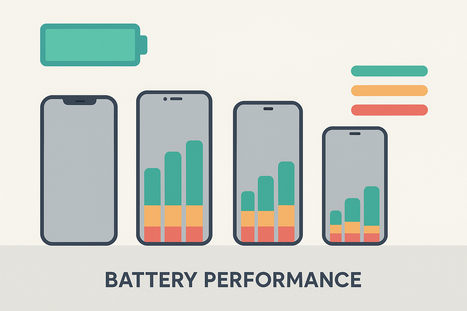 Samsung Galaxy battery performance comparison chart