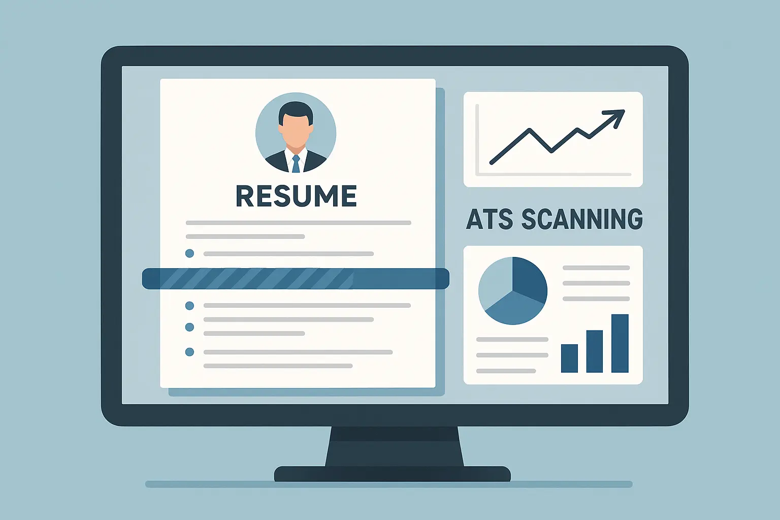 Resume font comparison showing ATS-friendly vs problematic fonts