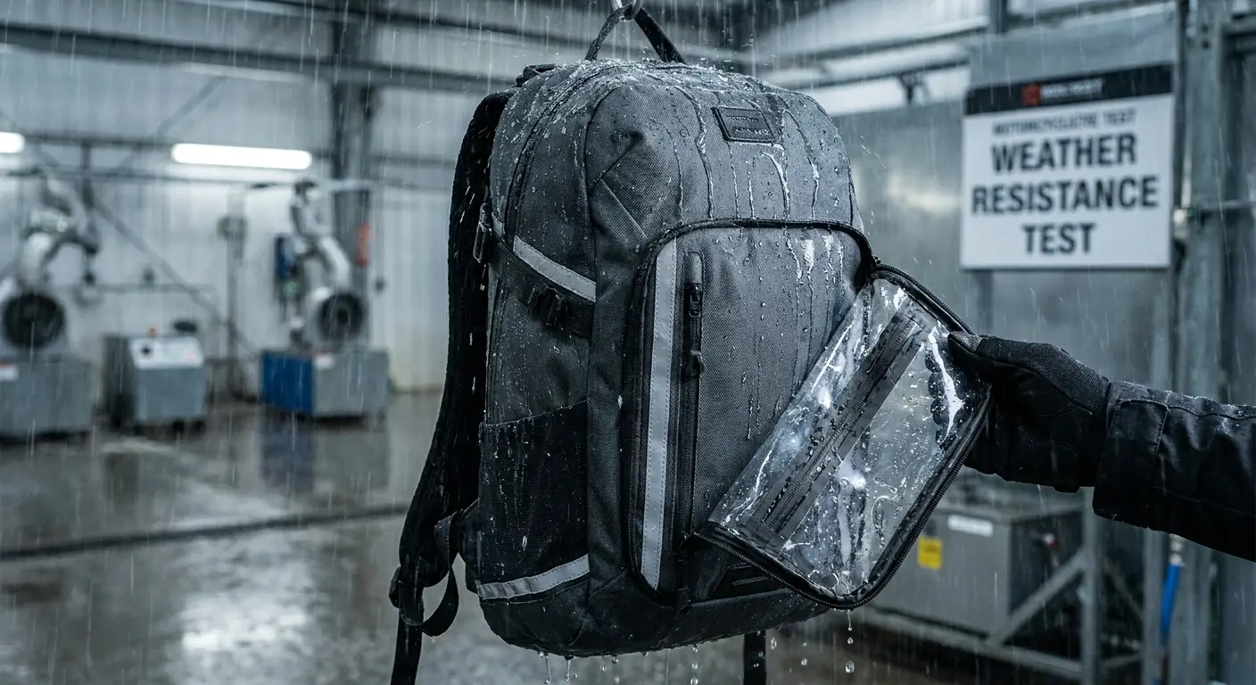 Givi waterproof backpack with rain cover