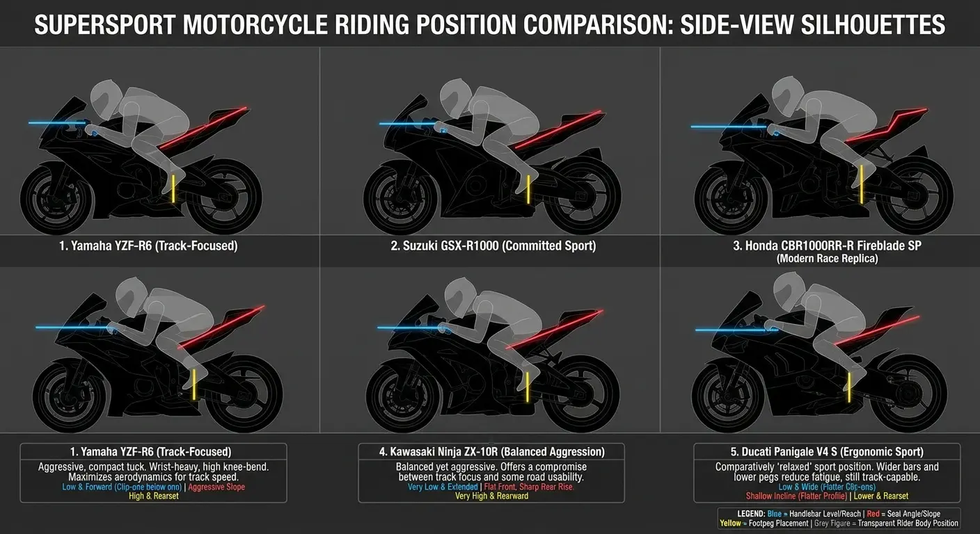 Supersport motorcycles with full fairings