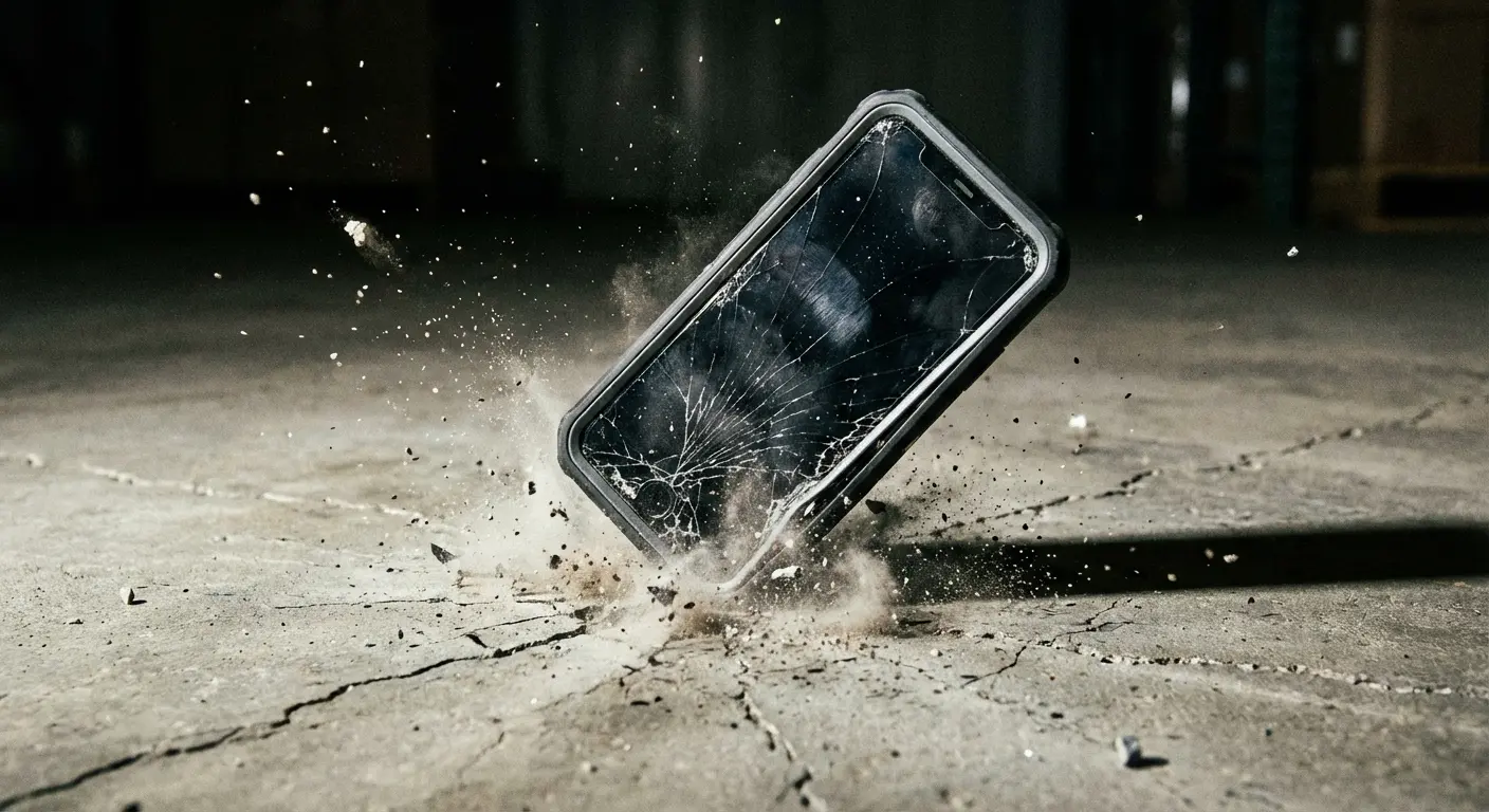 Military-grade phone case drop test certification