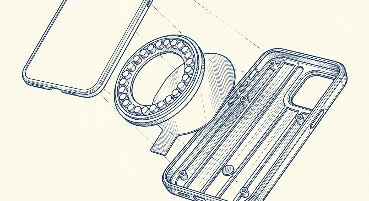 Integrated magnetic case system