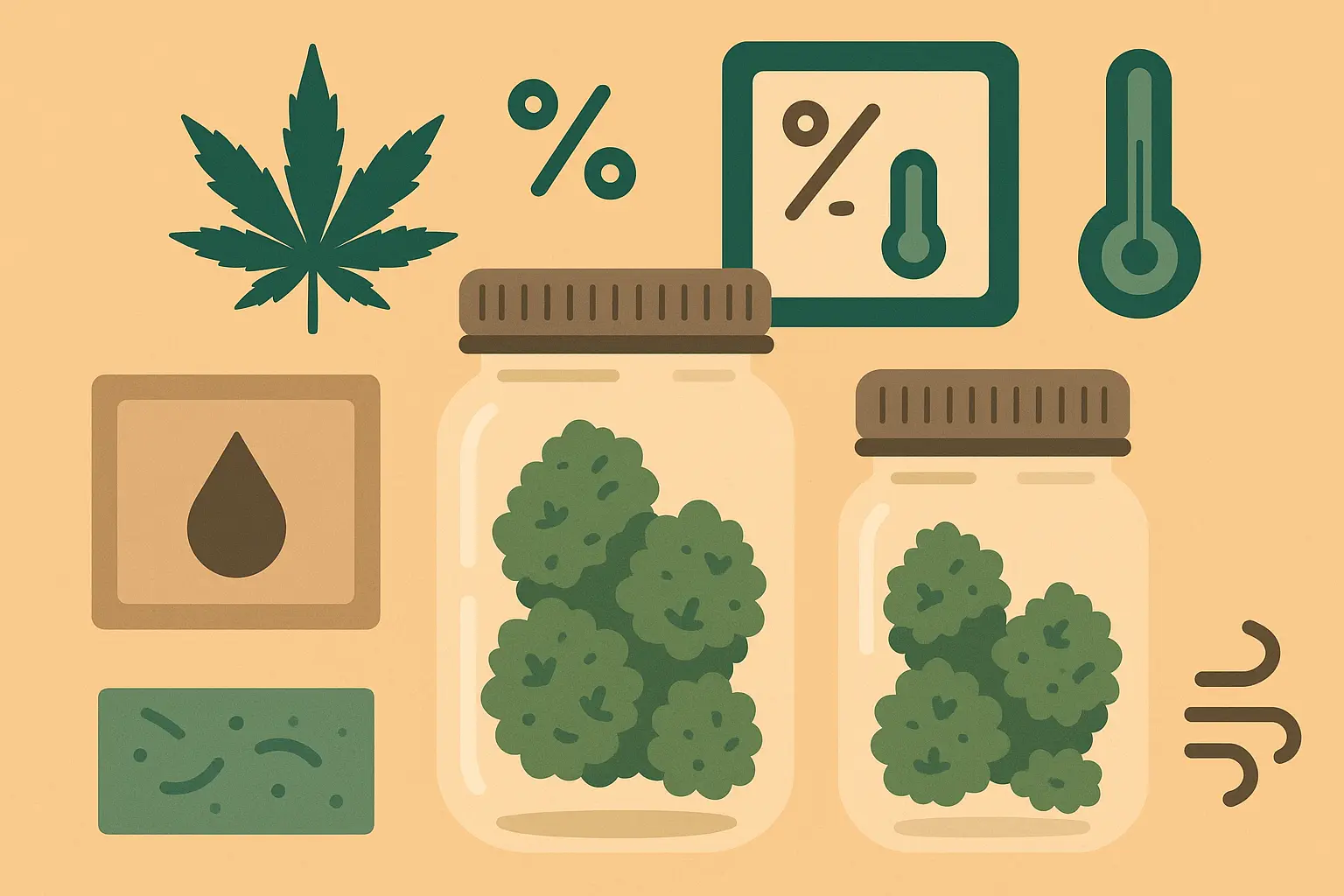 Cannabis storage containers and methods