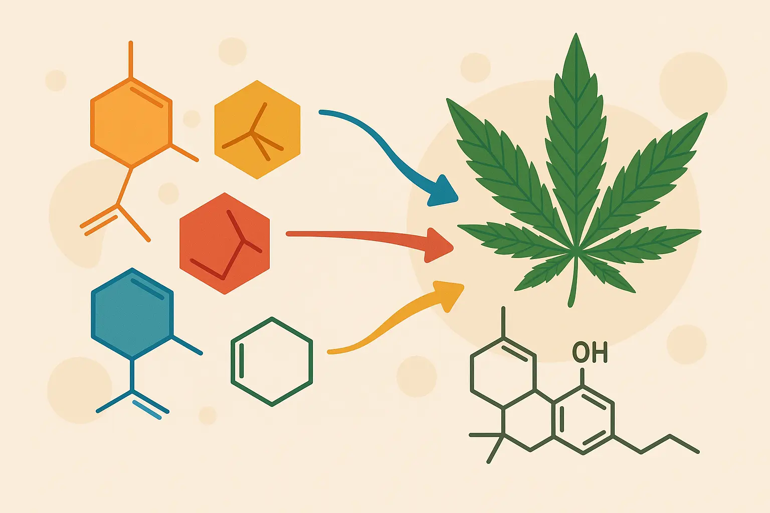 Cannabis terpene profile diagram