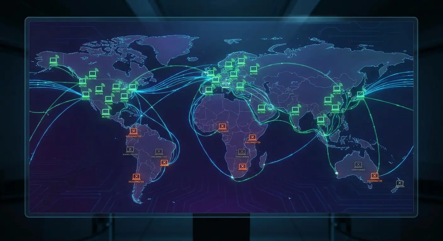 Global distributed team offboarding workflow