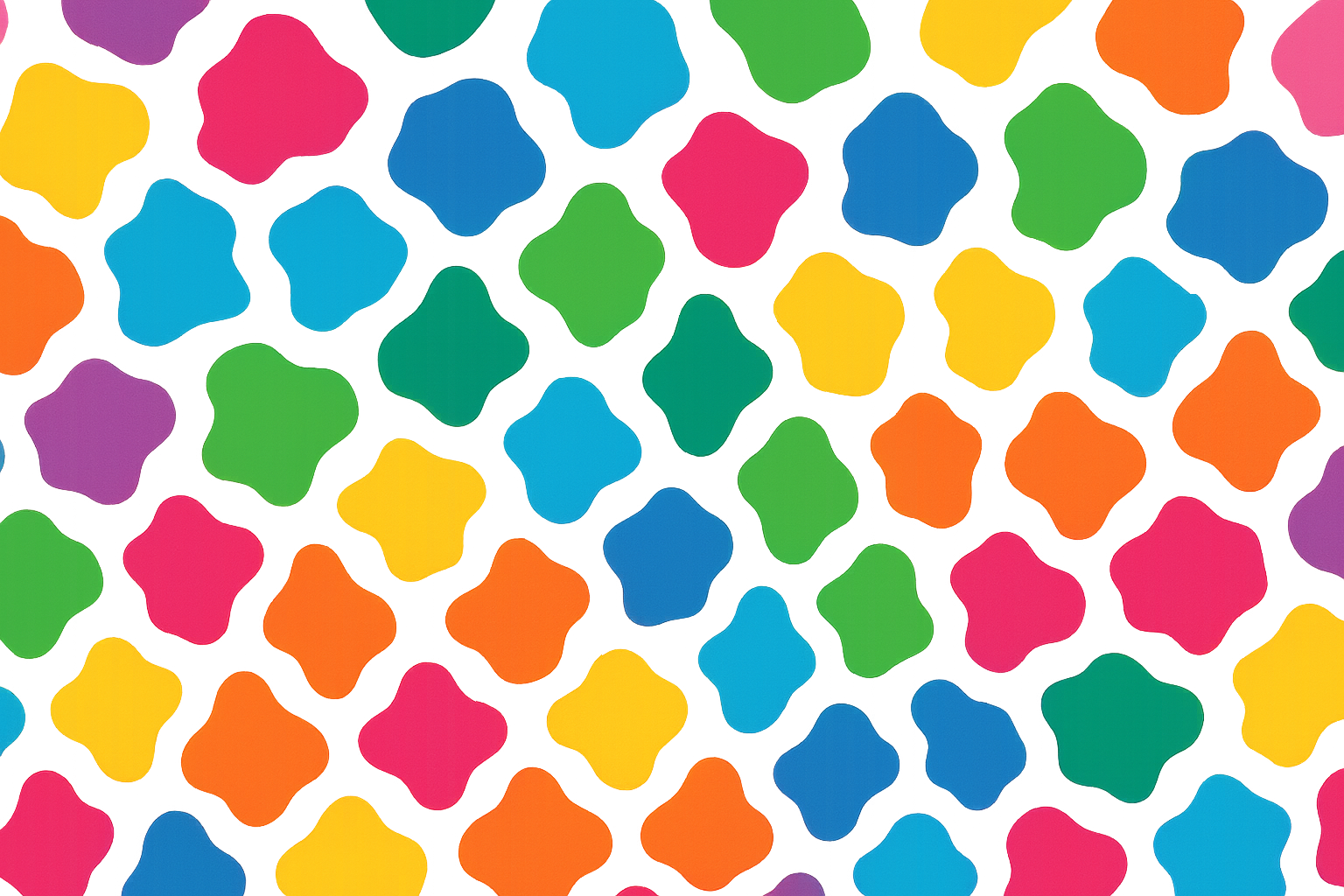 Colorful cow print variations wallpaper