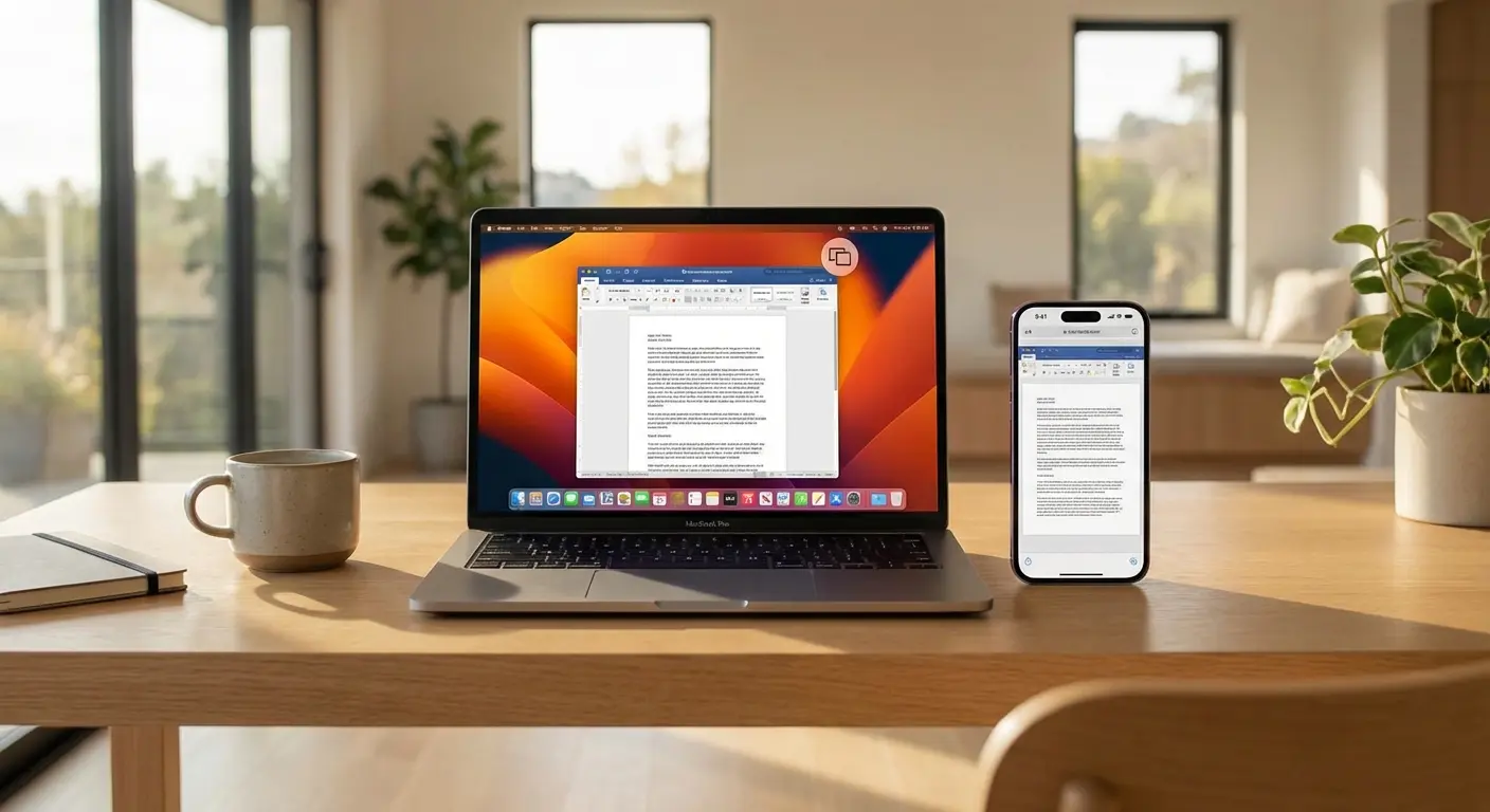 Mac Wi-Fi menu showing Instant Hotspot connection