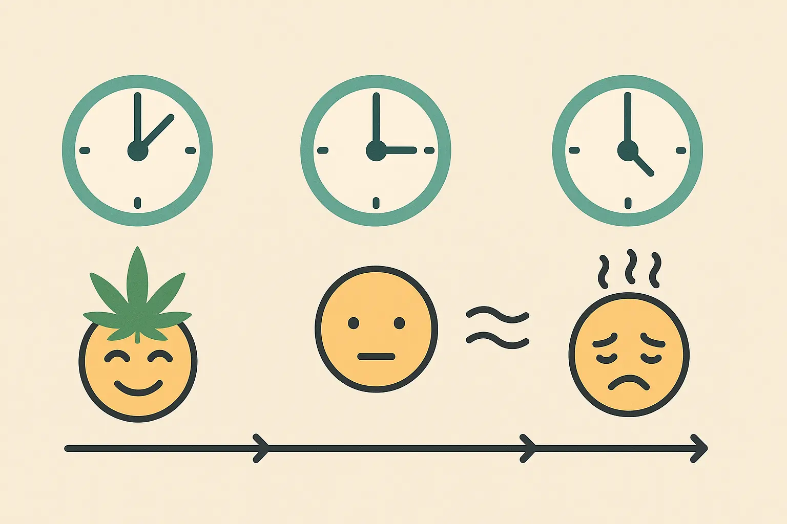 Black Tuna strain effects timeline visualization