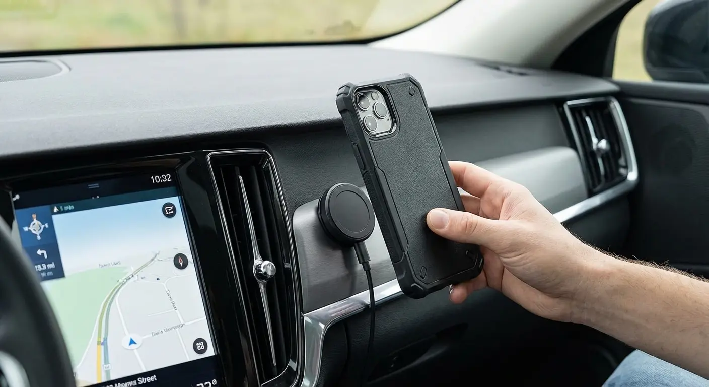 Rokform protective case with magnetic mounting