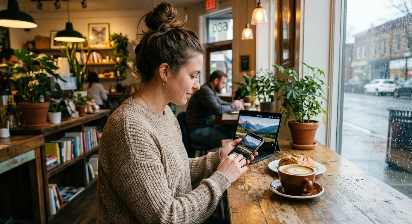 Balanced video editing interface for vlogging