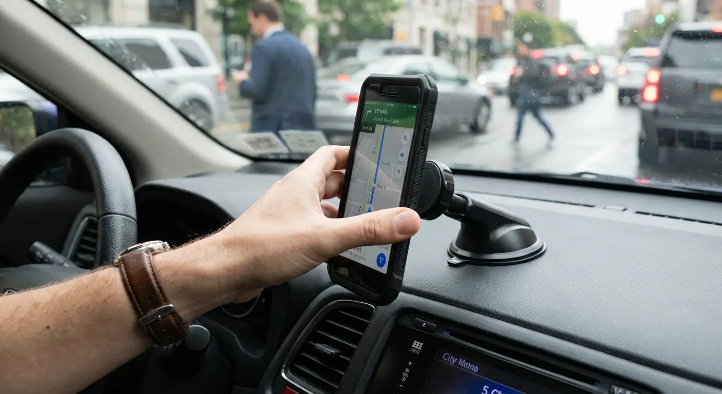 Rokform magnetic mounting system in use