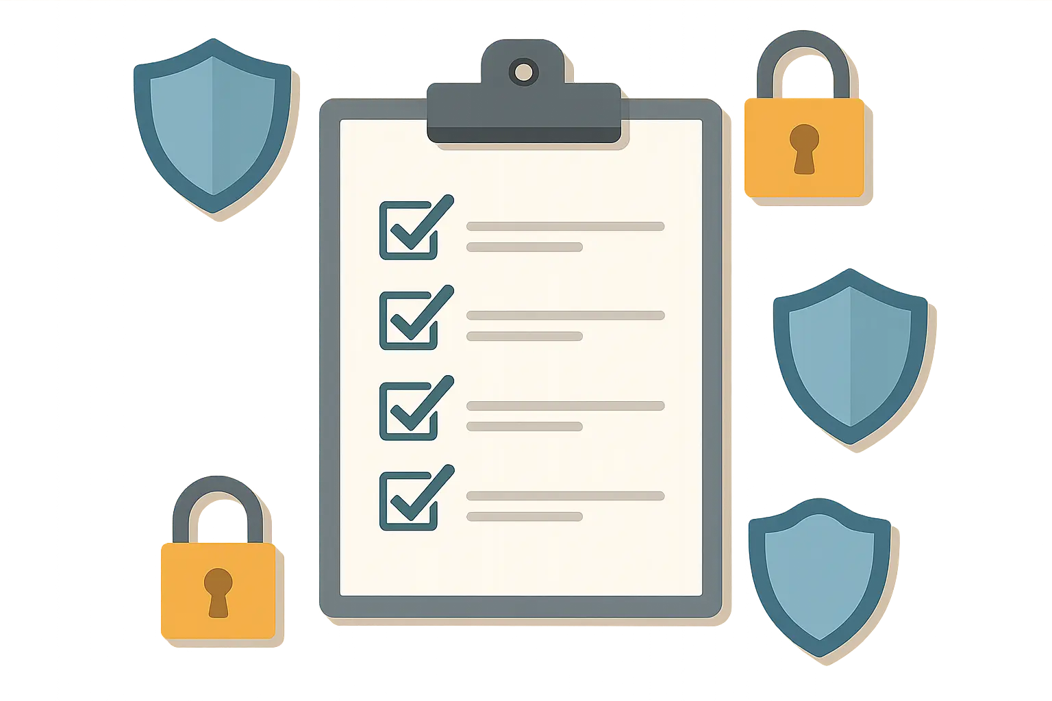 Phone security checklist completion