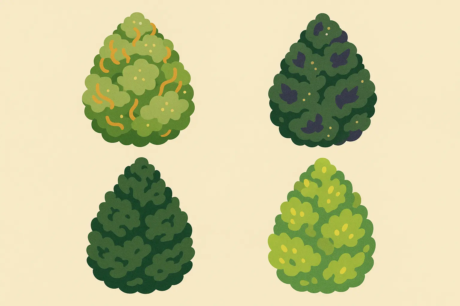 Cannabis strain comparison chart