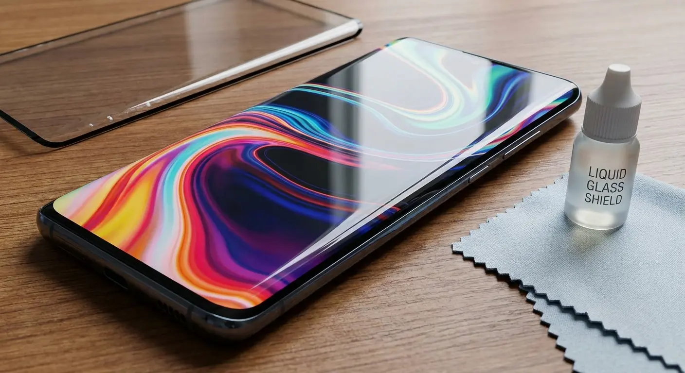 Curved screen edge protection