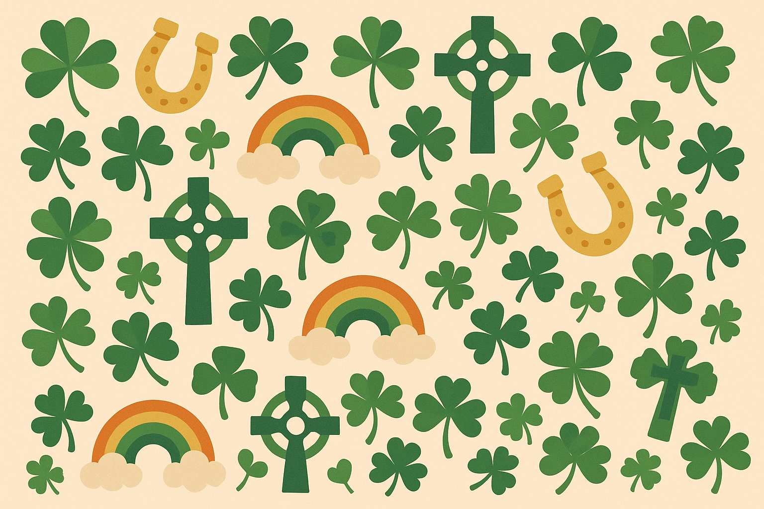 Classic Irish symbols wallpaper