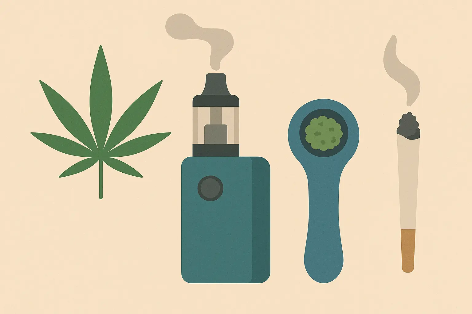 Cannabis consumption methods comparison chart