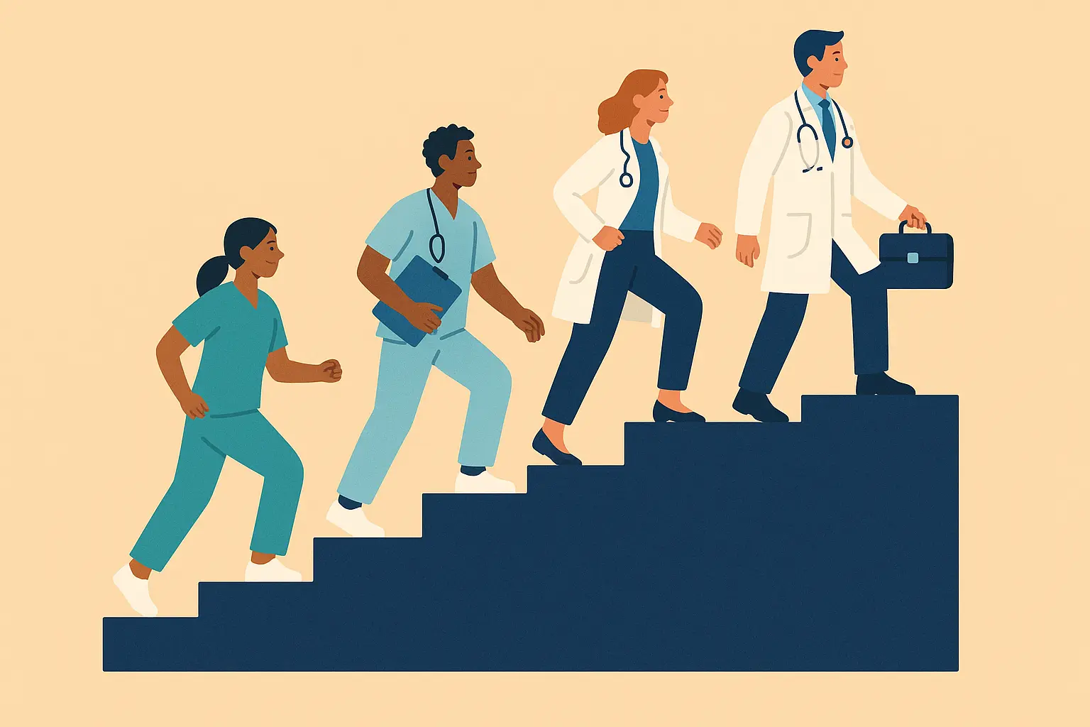 Career advancement ladder for medical assistants