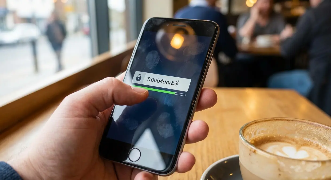 Hotspot security settings showing password configuration