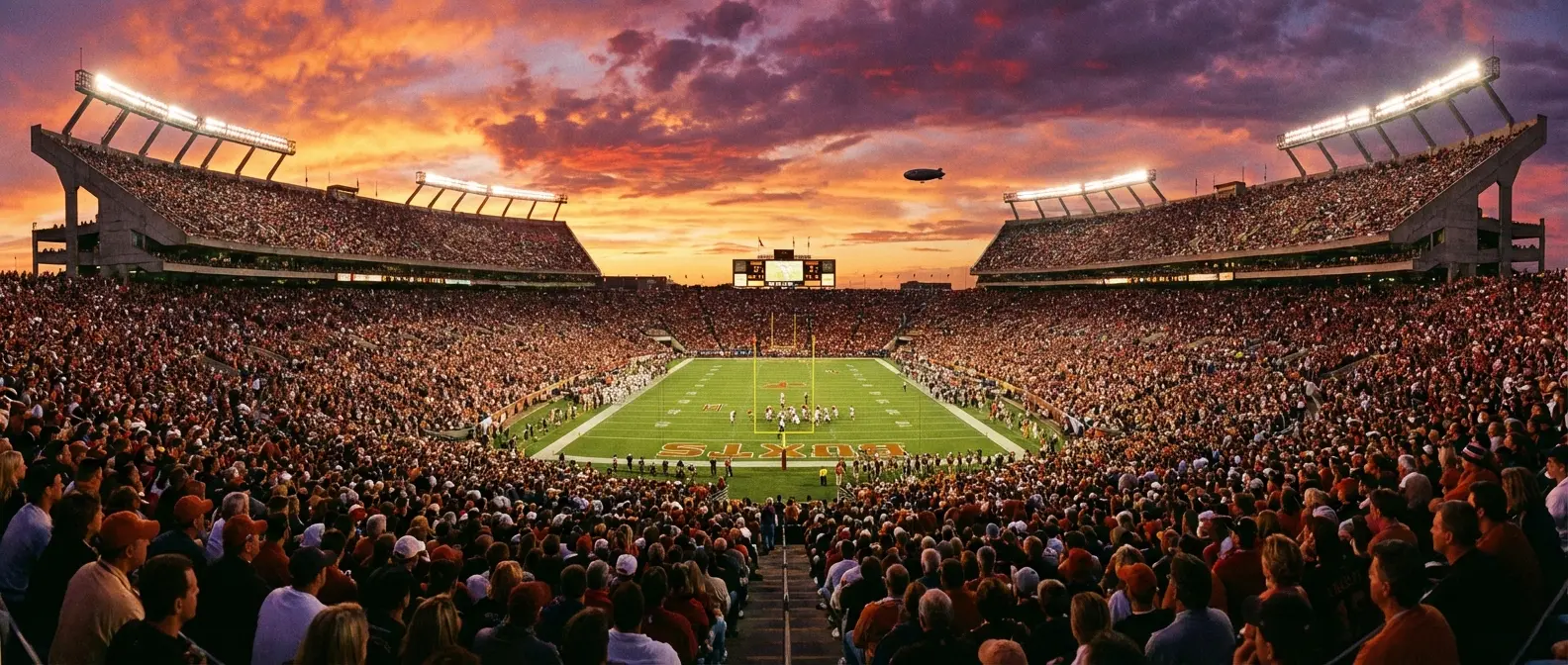 Football players on the field