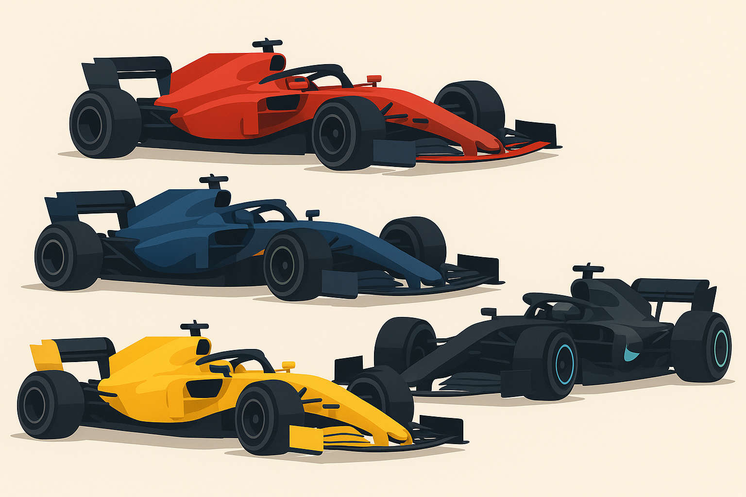 McLaren F1 car in dynamic racing position