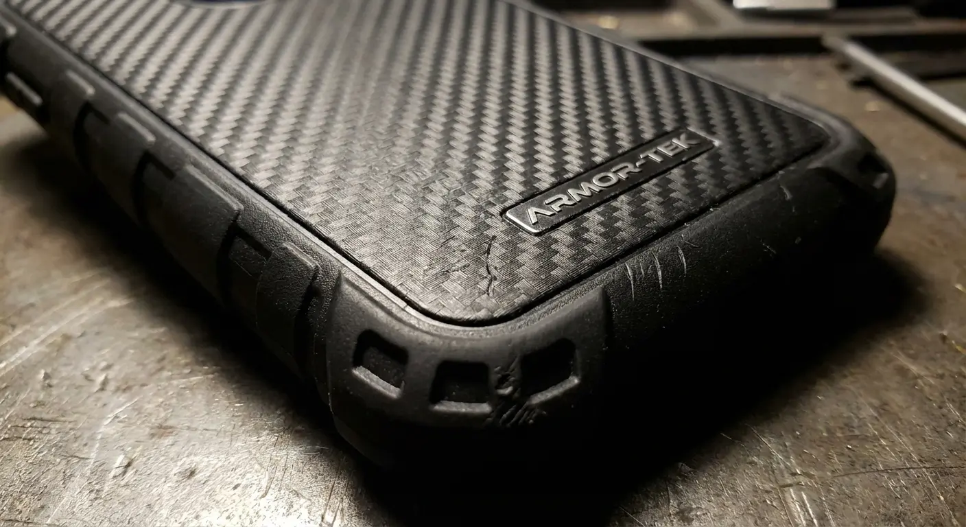 Rokform rugged case protecting a phone during content creation