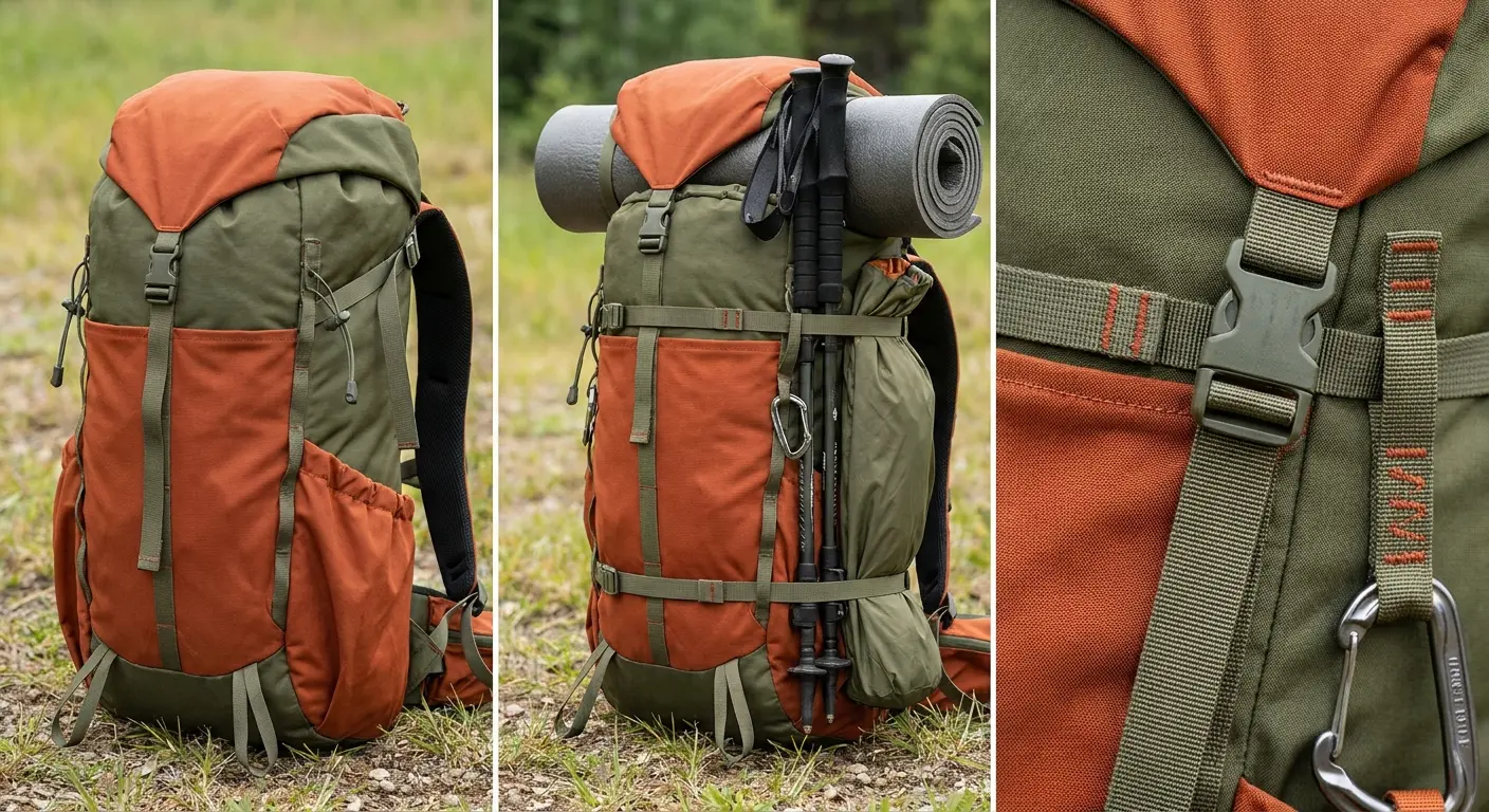 Giant Loop backpack roll-top design