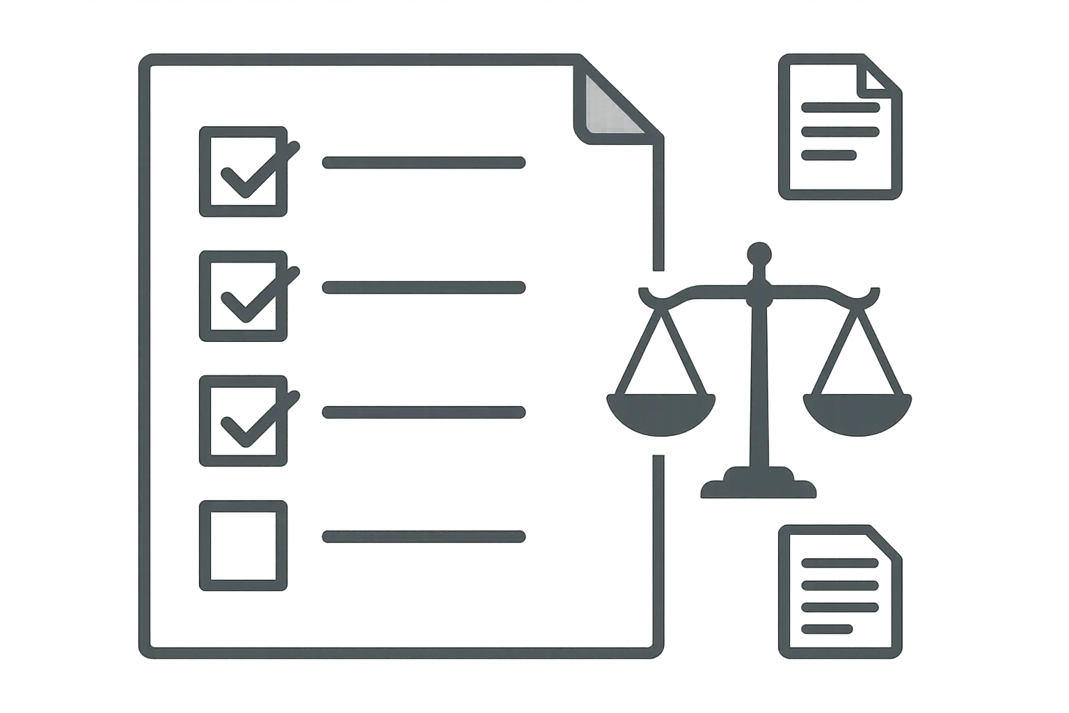 Compliance documentation and legal requirements chart
