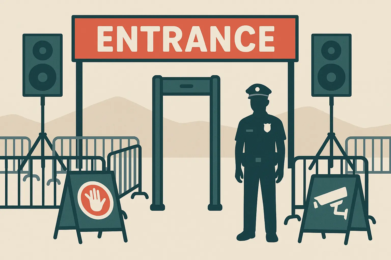 Festival crowd security awareness