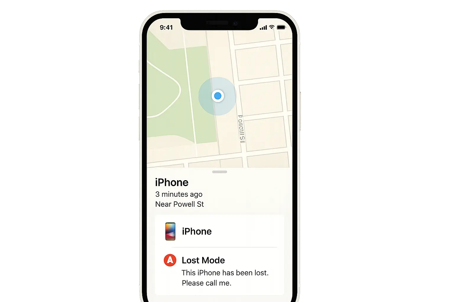 iPhone theft recovery procedures